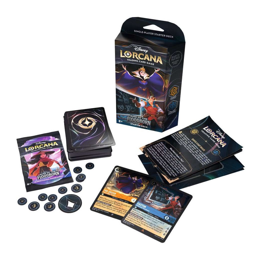 Disney Lorcana : Rise Of The Floodborn Starter Deck - Amber and Sapphire